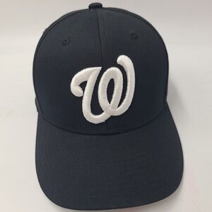 Washington Nationals Hat Snapback Champro Black White MLB Casual Everyday Wear